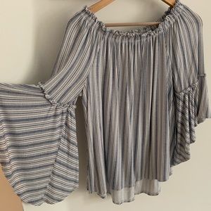 Batwing off the shoulder Blouse